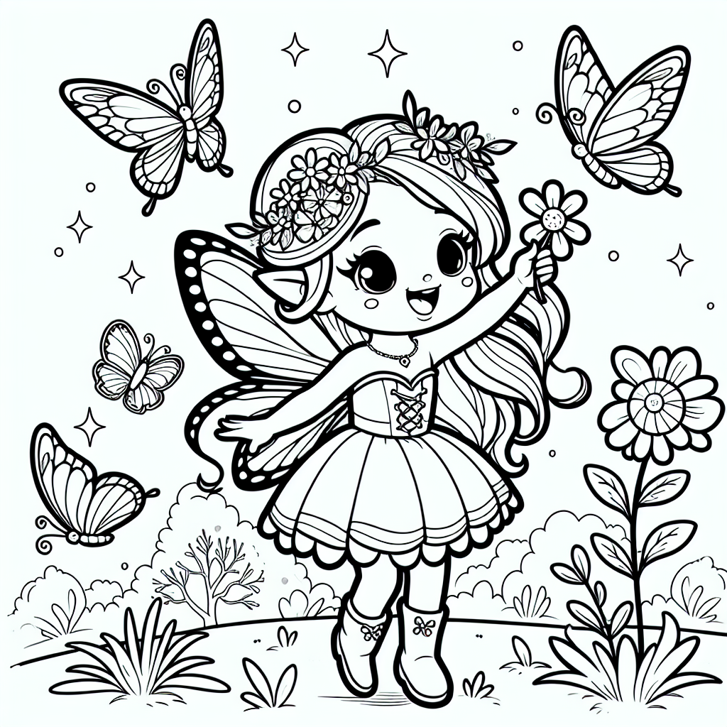 Flatterhafte Fee - Feenmagie, Winterwiese, Zauberblume, Morgenzauber