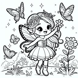 Flatterhafte Fee - Feenmagie, Winterwiese, Zauberblume, Morgenzauber