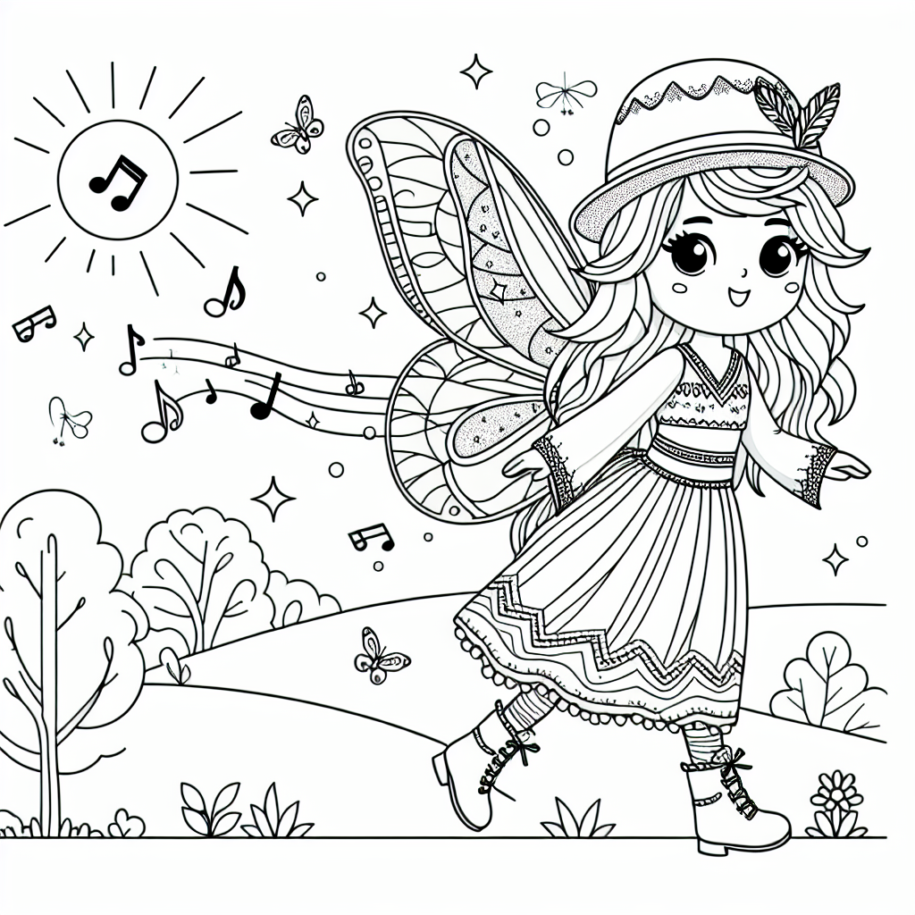 Fröhliche Frühlingsfee - Fantastische Kreaturen, Frühlingserwachen, Magische Landschaft