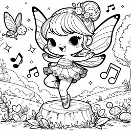 Fröhliche Hüpf-Fee - Herbstfee, magischer Nachmittag, glitzernde Flügel