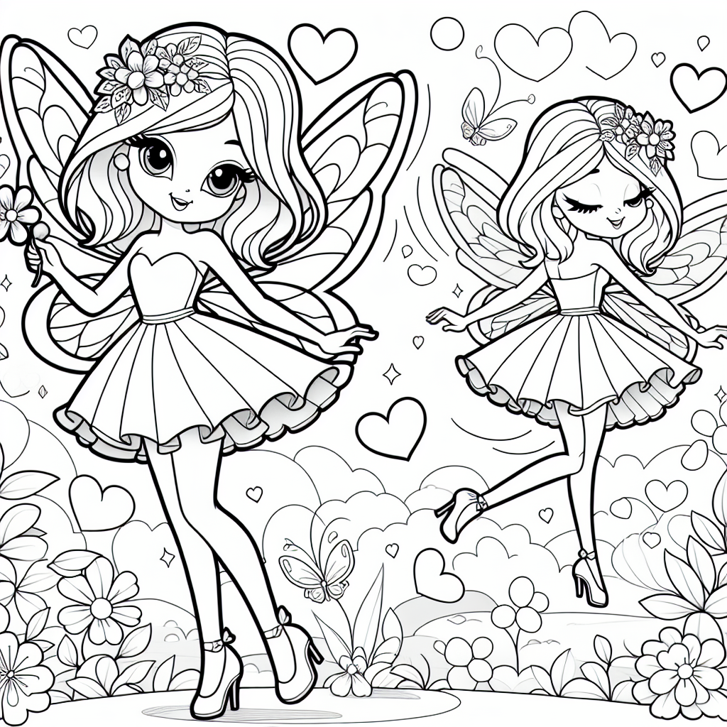 Tanzende Frühlingsfee - Fee, Flügel, Blumenkranz, Frühling, Schmetterling