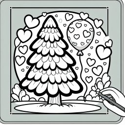 Lächelgirlande – Tags: #Ausmalbild #Feiertage #Kreativität #Familienaktivität #Traditionen