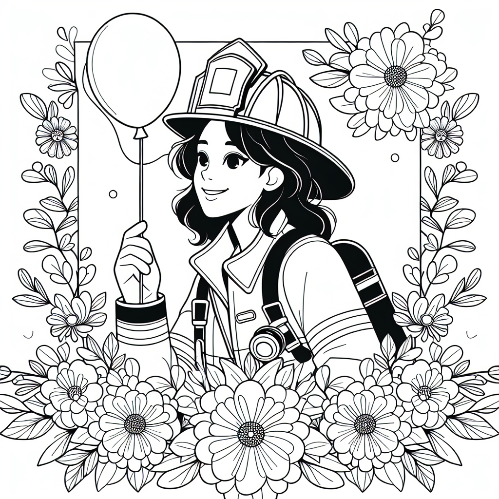 Mit einem fröhlichen "Tatütata!" gehts direkt in die bunte Welt der Feuerwehrleute! Unser Ausmalbild zeigt eine frohe Feuerwehrfrau, die voller Begeisterung durch einen Garten voller Blumen tanzt, mit einem schwebenden Luftballon an ihrer Seite. Die kräftigen, dicken Linien machen es ganz einfach, präzise und bunt zu malen - da kann nichts schiefgehen!
Lass deiner Fantasie freien Lauf und bringe die Feuerwehrfrau zum Strahlen! Vielleicht wird ihr Helm feuerrot, während ihre Uniform in einem leuchtenden Blau erstrahlt? Die Blumen könnten in allen Farben des Regenbogens leuchten und der Ballon könnte in einem knalligen Pink über ihren Kopf schweben.
Möchtest du etwas über Feuerwehrfrauen lernen? Sie sind die mutigen Heldinnen, die Brände löschen und Menschen in Not helfen. Vielleicht entdeckst du ja beim Ausmalen, dass du selbst einmal eine Feuerwehrfrau sein möchtest!
Vergiss nicht, den Hintergrund mit leuchtenden Farben zu füllen, damit die ganze Szene lebendig wird. Also schnapp dir deine Stifte und kreiere dein eigenes Farbenabenteuer!