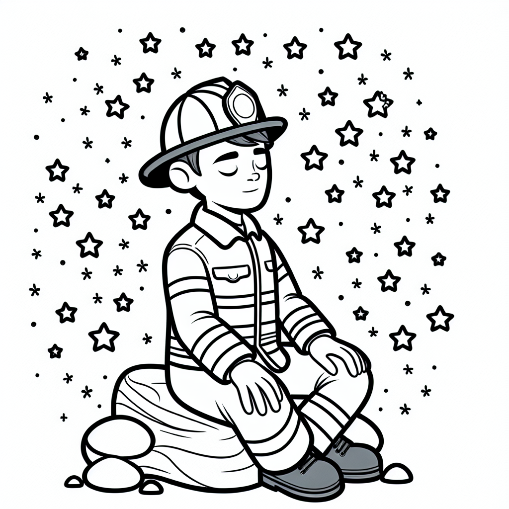 Es war einmal ein ruhiger Feuerwehrmann namens Ben, der für seine Gelassenheit bekannt war. Eines Abends, nach einem langen Tag voller Einsätze, setzte er sich auf einen Felsen in der Nähe der Feuerwache. Der Himmel war klar, und kleine Sterne funkelten über ihm, als wären sie neugierige, kleine Lichter, die seine Geschichten hören wollten.
Ben dachte an die aufregenden Abenteuer des Tages: den kühnen Einsatz, bei dem er mit dem Feuerwehrwagen durch die belebten Straßen sauste, um einen brennenden Schuppen zu löschen. Das Adrenalin schoss durch seine Adern, als der Alarm in der Wache schrillte und alle in Bewegung setzte. Mit seinem Helm fest auf dem Kopf und der Leiter in der Hand stieg er die Flammen hinauf, um sicherzustellen, dass niemand in Gefahr war.
Die Sterne flüsterten ihm zu und erinnerten ihn daran, wie wichtig seine Arbeit für die Gemeinschaft war. Jeder Einsatz war ein Abenteuer, bei dem Mut und Teamarbeit entscheidend waren. Ben lächelte und fühlte sich erfüllt, bereit für das nächste Abenteuer, das die Nacht bringen könnte.