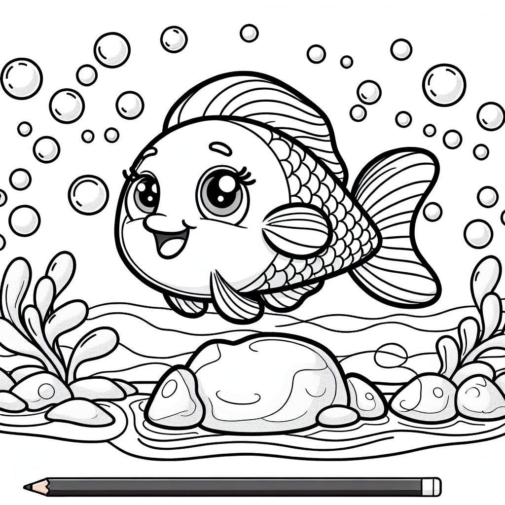 Lachender Blubberfisch - Freundschaft, Abenteuer, Aquarium, Fisch