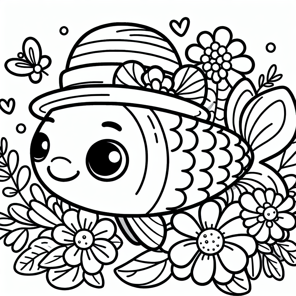 In einem fröhlichen Aquarium, das in den buntesten Farben schillerte, lebte ein außergewöhnlich glücklicher Fisch namens Finn. Finn war kein gewöhnlicher Fisch. Er trug stets einen schicken, kleinen Hut, der ihm von einem hinterlistigen Krabbenfreund geschenkt worden war. Eines Tages, während er mit seinen Freunden im Schwarm durch die Glitzergrotte schwamm, entdeckte Finn ein Feld voll leuchtender Blumen, die unter Wasser zu blühen schienen.

„Das ist ja wunderbar!“, rief Finn begeistert, während seine Schuppen in den Farben des Regenbogens spielten. Er liebte es, in den bunten Blüten zu tanzen und seine Flossen in den duftenden Strömen zu bewegen. Die Blumen liebten Finn ebenso, denn mit seinem Hut brachte er immer ein bisschen zusätzliche Magie in ihre Unterwasserwelt.

Beim Ausmalen dieses Bildes kannst du Finns Schuppen in schimmernden Blau- und Grüntönen gestalten, während sein Hut in einem auffälligen Rot leuchten könnte. Die Blumen um Finn herum könnten in den fröhlichsten Gelb-, Pink- und Orangetönen erstrahlen. Und vergiss nicht, den Hintergrund mit sanften Blau- und Violetttönen zu verzieren, damit Finns Zuhause im Aquarium so lebendig aussieht wie er selbst!