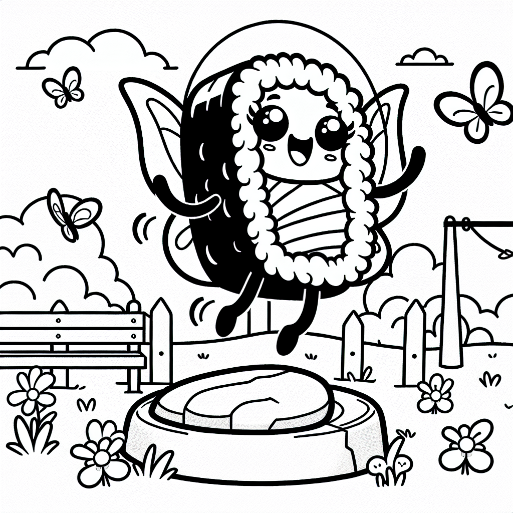 Fliegendes Sushi 79CD - Fröhliches Ausmalen, Frühlingserwachen, Kreatives Farbenspiel