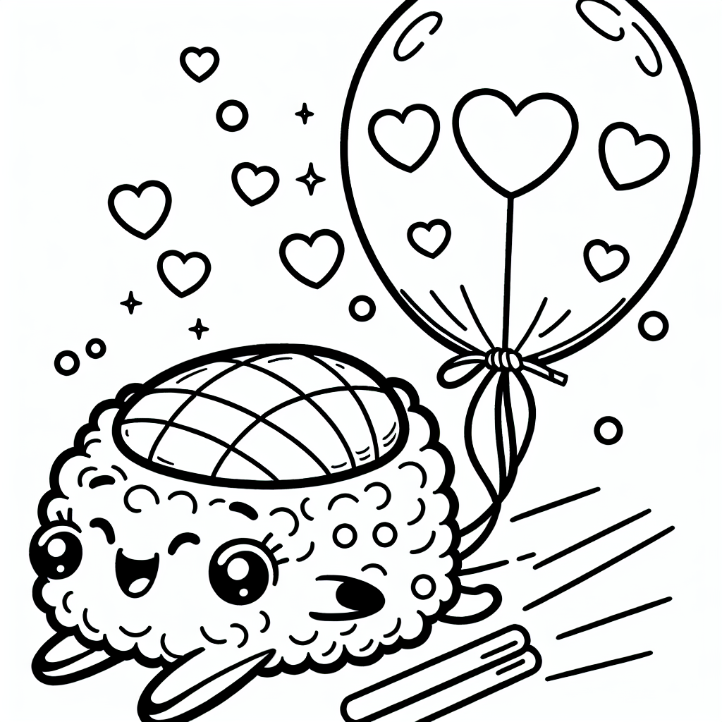 Tauche ein in eine fantasiereiche Welt mit unserem fröhlichen fliegenden Sushi, das sich auf ein Abenteuer in den Wolken begibt! Auf dieser lustigen Malvorlage fliegt das Sushi mit einem Luftballon voller Herzen hoch oben am Himmel entlang. Die klaren, schwarzen Linien sind einfach nachzumalen und lassen viel Platz für kreative Farbideen. Kinder können ihrer Vorstellungskraft freien Lauf lassen und das fliegende Sushi in bunten Farben zum Leben erwecken.
Eltern können diese Malaktivität nutzen, um die Kreativität ihrer Kinder zu fördern. Lassen Sie Ihr Kind verschiedene Farben und Muster ausprobieren, um das Sushi und den Ballon zu gestalten. Ermutigen Sie es, Geschichten zu erfinden: Wohin fliegt das Sushi? Was entdeckt es auf seinem Weg? Diese Aktivitäten fördern nicht nur die Fantasie, sondern unterstützen auch die Feinmotorik und Konzentration.
Für zusätzliche Abwechslung könnten Eltern vorschlagen, verschiedene Materialien wie Buntstifte, Marker oder Wasserfarben zu verwenden. Dadurch lernen Kinder, wie unterschiedlich die Farben wirken können.