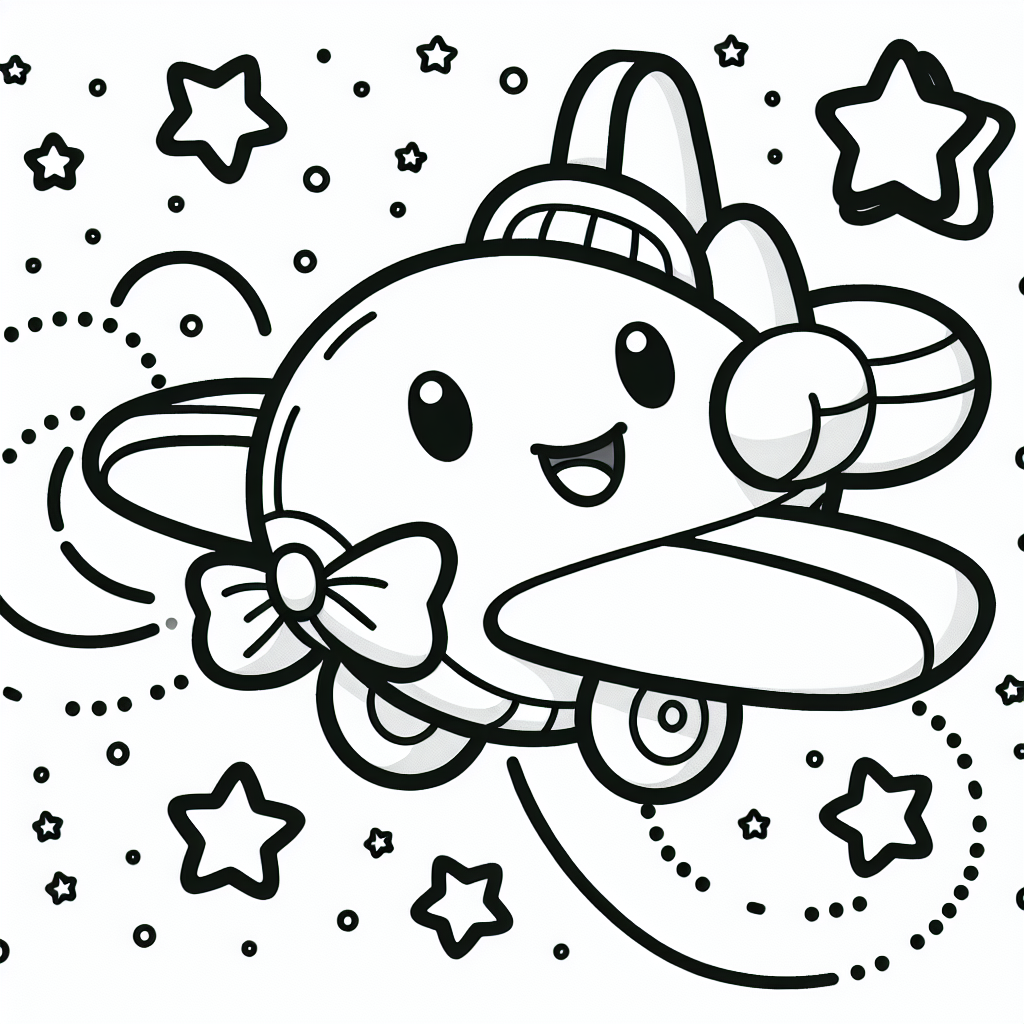 Fröhlicher Flügelwirt - Malen, Flugzeuge, Kreativität, Kinder, Spaß
