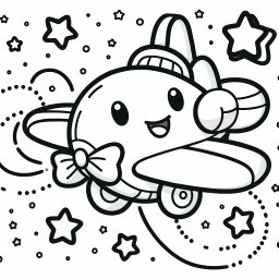 Fröhlicher Flügelwirt - Malen, Flugzeuge, Kreativität, Kinder, Spaß