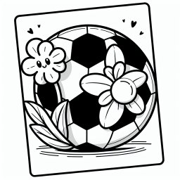 Ruhiger Blumenkick – #Fußball #Kreativität #Malvorlage #Stadion #Sportspaß