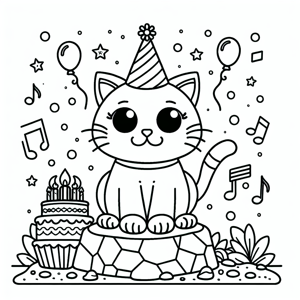 Lustiger Notenzauber - Kindergeburtstag, Ausmalbild, Partyspaß, kreativ
