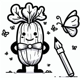 Neugieriges Gemüse – Tags: #Ausmalspaß #Gemüse #Kreativität #Garten #Kochen