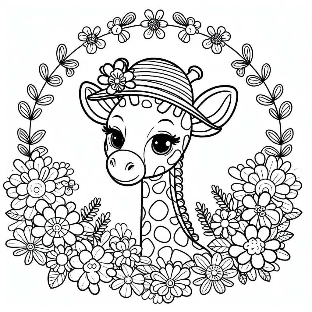 Inmitten der weiten Savanne Afrikas erhebt sich eine majestätische Giraffe mit einem besonders faszinierenden Accessoire: einem lustigen, bunten Hut, der keck auf ihrem Kopf sitzt! Ihr langer Hals ragt stolz in den Himmel, während sie neugierig ihre Umgebung erkundet. Umgeben von einer fröhlichen Blumenpracht, lächelt die Giraffe freundlich und wartet darauf, von dir mit den schönsten Farben zum Leben erweckt zu werden.
Die sanfte Brise der Savanne streichelt die Blätter der Bäume, während die Giraffe ihre gefleckten Muster zur Schau stellt, die wie ein Kunstwerk der Natur erscheinen. Stell dir vor, wie sie mit ihren großen, freundlichen Augen die Welt betrachtet und auf Entdeckungstour geht. Vielleicht trifft sie auf andere Tiere oder genießt einfach die warme Sonne Afrikas auf ihrer Haut. Tauche ein in diese magische Welt und lass deiner Fantasie freien Lauf! Mit jedem Pinselstrich kannst du der Giraffe eine neue Geschichte schenken - voller Abenteuer, Freude und der unendlichen Weite der Savanne.
Werde zum Künstler und bringe Farbe in diesen wundervollen Moment - denn hier zählt nur der Spaß und die Freude am Malen!