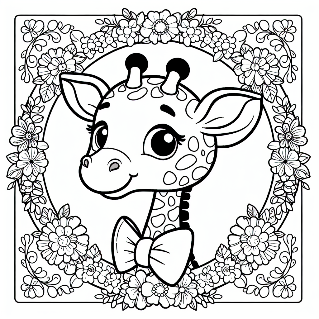 Tauche ein in die fröhliche Welt der Giraffen! Heute wartet eine ganz besondere Giraffe darauf, von dir entdeckt und ausgemalt zu werden. Diese lustige Giraffe trägt eine schicke Fliege und steht stolz im Mittelpunkt des Bildes - bereit für deinen kreativen Farbpinsel!
Mit ihrem langen Hals und den charakteristischen Flecken ist diese Giraffe eine echte Dame der Savanne. Umgeben von wunderschönen Blumen, die mit leuchtenden Farben gefüllt werden möchten, träumt sie von den weiten Ebenen Afrikas, wo die warmen Sonnenstrahlen durch die Blätter der hohen Bäume tanzen.
Bist du bereit für ein kleines Rätsel? Diese Giraffe hat viele Flecken zu bieten, aber sie hat auch etwas, wodurch sie sich von anderen Giraffen unterscheidet. Was könnte das sein? Ist es vielleicht ihr modisches Accessoire? Überlege genau, während du die Farben wählst, und bringe Leben in dieses wunderbare Bild.
Schnapp dir deine Stifte und male die Giraffe in all ihren Details aus! Lass deiner Fantasie freien Lauf und erwecke die Savanne zum Leben. Viel Spaß beim Ausmalen!