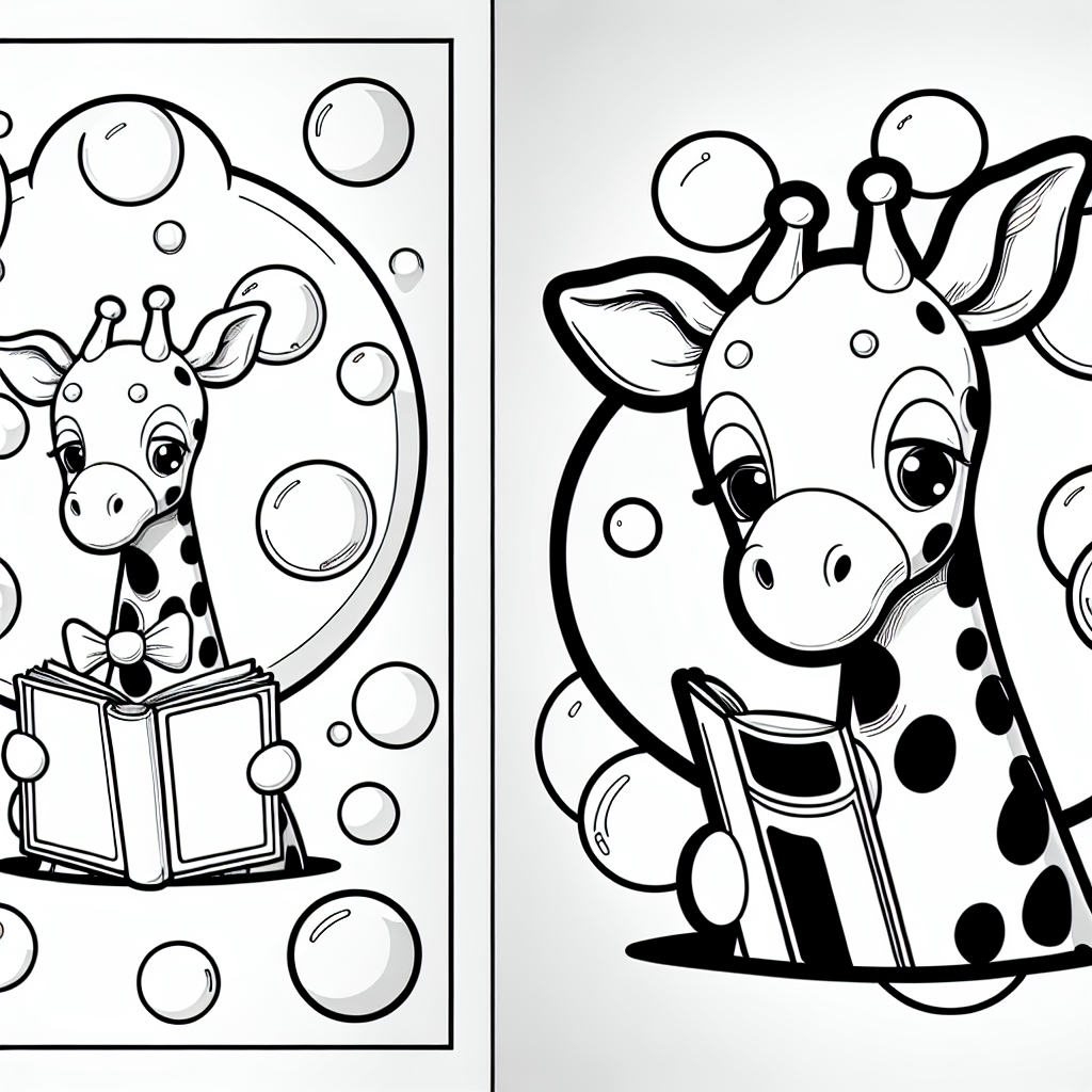 entspannensemble - #Giraffe #Ausmalen #Savanne #Kreativität #Fantasie