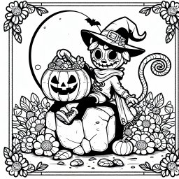 Verspielter Spuk – Tags: #Halloween #Kürbis #Gespenster #Süßigkeiten #Kostüm