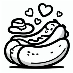 Entspannter Snack – #HotdogAbenteuer #FreundeFürImmer #BunteWelten #Farbenfreude #Malfreunde