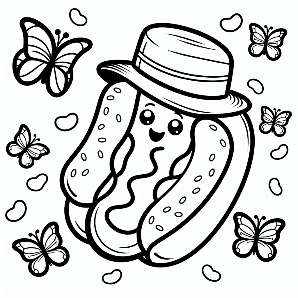 Willkommen in der bunten Welt der Ausmalbilder! Heute haben wir etwas ganz Besonderes für dich: einen fröhlichen Hotdog mit einer niedlichen Schmetterlingsmütze. Dieser lustige Hotdog liebt Abenteuer und lädt dich ein, ihn mit deinen Lieblingsfarben zum Leben zu erwecken.
Wusstest du, dass Hotdogs ursprünglich aus Deutschland stammen? Dort nennt man sie "Würstchen im Brötchen". Die beliebten Leckerbissen kommen dann oft mit über den Ozean in die USA, wo sie zu einem echten Klassiker wurden. Besonders gern werden Hotdogs bei Picknicks, Grillpartys und natürlich bei Sportveranstaltungen gegessen.
Ein Hotdog besteht meist aus einer weichen, langen Brötchenhälfte, in der eine leckere Wurst liegt. Ganz oft wird er noch mit Senf, Ketchup oder anderen leckeren Soßen und Belägen wie Zwiebeln oder Gurken verfeinert. Aber unser Hotdog ist ganz besonders, denn er hat eine bunte Schmetterlingsmütze auf dem Kopf - etwas, das man nicht alle Tage sieht!
Mach dich bereit, die dicken schwarzen Linien mit deinen Lieblingsfarben zu füllen. Es gibt keinen Hintergrund und keine Ablenkungen, damit du dich ganz auf deinen kreativen Spaß konzentrieren kannst. Viel Vergnügen beim Ausmalen!
Tags: