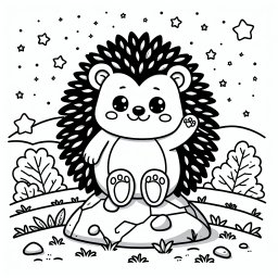 Fröhlicher Igel auf Abenteuerreise - Igelgeschichte, Herbstmorgen, Ausmalbildideen, Kinderwissen über Igel, kreative Farben