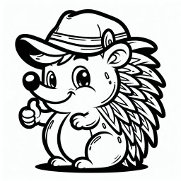 Frecher Hutigel - Freundschaft, Abenteuer, Igel, Wald, Mut