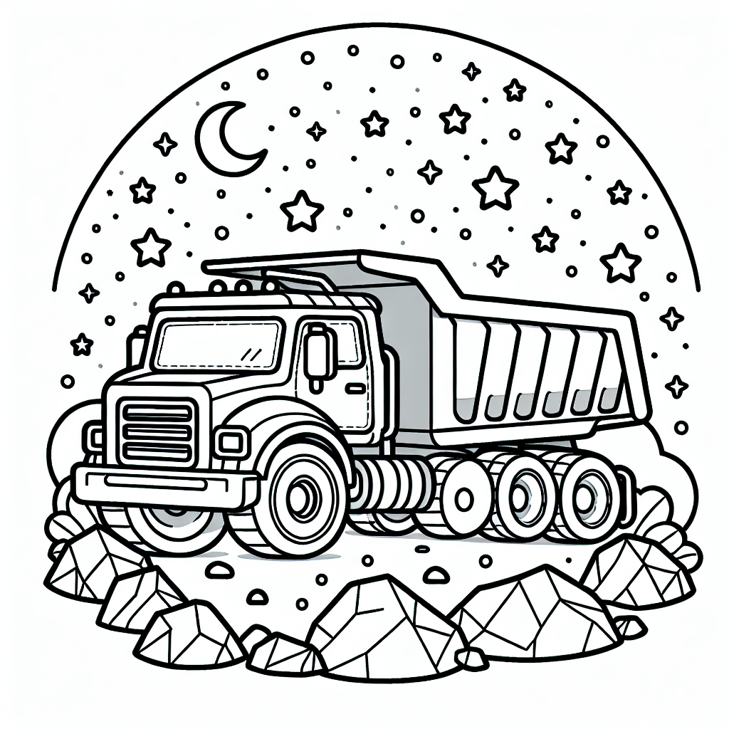 Entdecke unser lustiges Ausmalbild eines kippenden Lastwagens, das garantiert ein Lächeln auf dein Gesicht zaubert! Dieser lustige Lastwagen hat seine Ladung aus Schüttgut auf einem großen Felsen abgekippt und ist von kleinen Sternen umgeben, die ihn wie einen Superstar aussehen lassen. Mit seinen klaren, schwarzen Linien ist dieses Design ideal für Kinder, die ihre Ausmalfähigkeiten verfeinern und gleichzeitig viel Spaß haben möchten.
Das Ausmalbild bietet Kindern die Möglichkeit, die Welt des Bauens und Transportierens spielerisch zu entdecken. Der Kipplaster lädt dazu ein, über die Arbeit des Fahrers nachzudenken und wie er seine Ladung sicher von einem Ort zum anderen bringt. Eltern können die Kreativität ihrer Kinder fördern, indem sie sie ermutigen, verschiedene Farben für den Lastwagen, die Ladung und die Sterne zu verwenden. Vielleicht möchte dein Kind den Lastwagen rot und die Sterne gelb malen - der Fantasie sind keine Grenzen gesetzt!
Ein hilfreicher Tipp für Eltern: Stellen Sie offene Fragen wie "Was denkst du, was der Lastwagen transportiert?" oder "Wie könnte eine bunte Baustelle aussehen?", um das kreative Denken anzuregen und die Vorstellungskraft zu stärken.