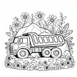 Abenteuerlaster – #Kipplaster #Bauabenteuer #FantastischeFarbe #BuntesBauwerk #TräumenundMalen