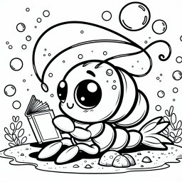 Lesende Krabbe - Krabbe, Steinbalancierer, Abendleser, Sommerparkbesuch