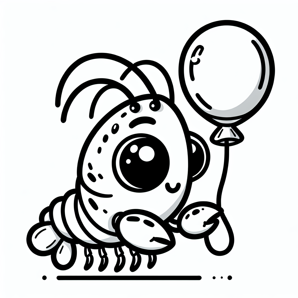 Willkommen in der magischen Unterwasserwelt, wo du eine ganz besondere Garnele triffst, die ein Geheimnis in ihren winzigen Scheren hält! Diese neugierige kleine Garnele hat sich einen farbenfrohen Luftballon geschnappt und schaut dich mit ihren großen, lustigen Augen an. Sie kann es kaum erwarten, in schillernden Farben zu erstrahlen!
Wenn du die Garnele ausmalst, denk daran, dass sie vielleicht einen glänzenden, schillernden Panzer hat, der im Sonnenlicht am Strand funkelt. Vielleicht entscheidest du dich für ein leuchtendes Orange oder ein kräftiges Rot, um ihren Panzer zum Leuchten zu bringen. Und was ist mit dem Meeresboden um sie herum? Ein schönes Blau für das Wasser, ein warmes Gelb für den Sand und leuchtende Grün- und Violetttöne für die Pflanzen könnten allesamt tolle Akzente setzen!
Entdecke die vielen lustigen Details in der Zeichnung. Vielleicht findest du kleine Muscheln, oder siehst, wie der Luftballon fröhlich über der Garnele schwebt und sie träumen lässt.
Vergiss nicht, deiner Fantasie freien Lauf zu lassen und die Garnele und ihre Umgebung so bunt wie möglich zu gestalten!
