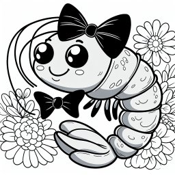 Eleganter Krabbenbub – #Krabben #Ausmalen #Kinder #Strand #Fantastisch