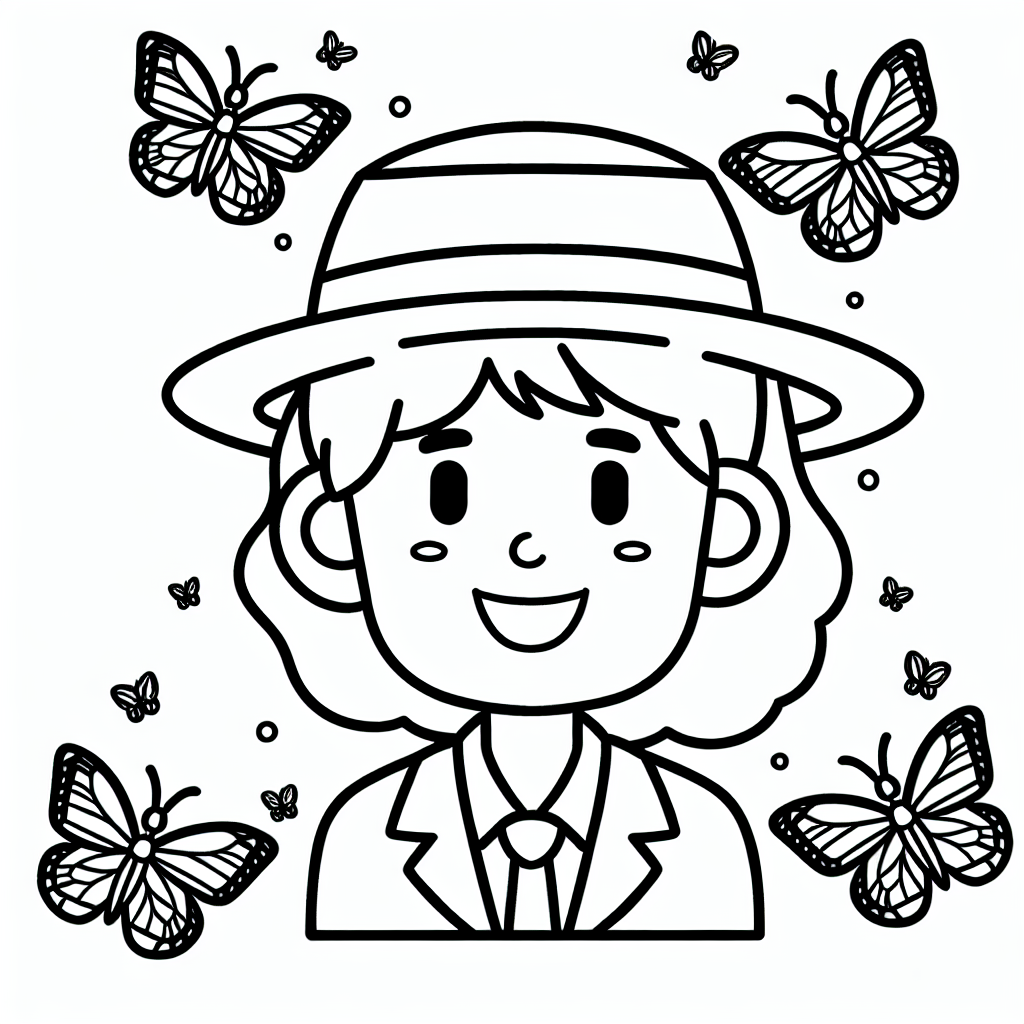 Willkommen zu unserem witzigen Ausmalabenteuer mit einem fröhlichen Lehrer, der mehr als nur Wissen im Kopf hat - nämlich einen ganzen Hut voller Schmetterlinge! 🦋👨🏫 Diese lustige Ausmalbild-Illustration lädt dich ein, deiner Fantasie freien Lauf zu lassen. Der Lehrer strahlt mit einem breiten Lächeln und sein ungewöhnlicher Hut zieht alle Blicke auf sich. Vielleicht haben die Schmetterlinge so viel Spaß im Unterricht, dass sie gar nicht mehr wegfliegen möchten!
Die Zeichnung ist perfekt für kleine Künstler, denn sie besteht aus großen, einfachen Formen und dicken schwarzen Linien. Willst du den Lehrer in einem blauen Hemd oder vielleicht in einem roten Pullover ausmalen? Welche Farben bekommen die fröhlichen Schmetterlinge auf seinem Hut? Deiner Kreativität sind keine Grenzen gesetzt!
Und als kleiner Tipp: Wie wäre es, wenn du im Hintergrund eine bunte Tafel mit Kreidezeichnungen hinzufügst? Oder vielleicht ein Stapel bunter Bücher, die darauf warten, gelesen zu werden? Damit wird dein Kunstwerk garantiert lebendig!
Viel Spaß beim Ausmalen und Kreativwerden!