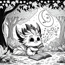 Zauberhafte Märchenstunde - Märchenwesen, Herbstabend, Magisches Buch, Fantasiegeschichte, Ausmalspaß