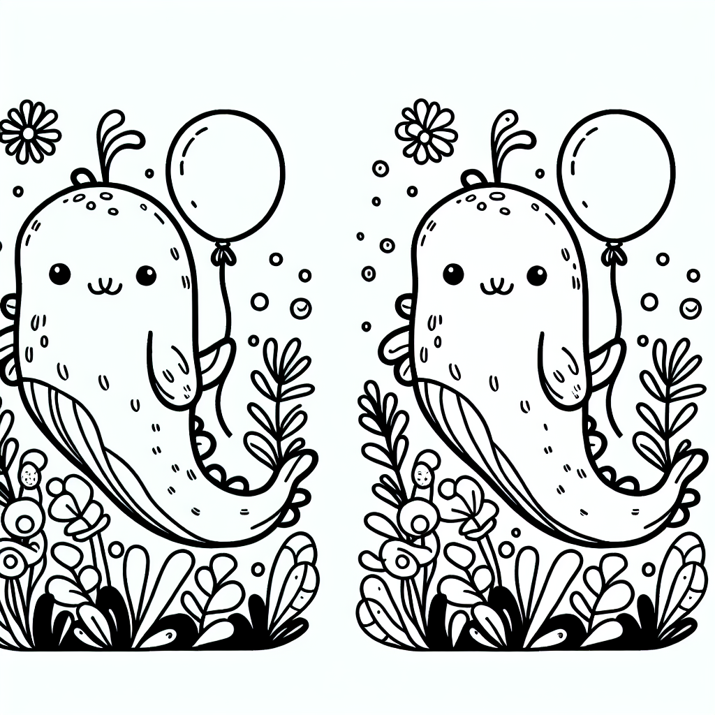 Tauche ein in die bunte Welt der Meerestiere und entdecke ein aufregendes Geheimnis! Siehst du das verspielte kleine Tierchen mit dem Luftballon und den Blumen? Das ist Ollie, der Oktopus! Ollie lebt tief unten im Ozean, wo er auf dem Meeresboden fröhlich zwischen den Korallen umherflitzt. Er liebt es, mit den sanften Wellen zu tanzen und neue Abenteuer zu erleben.
Heute hat Ollie ein ganz besonderes Geheimnis für dich! Wenn du genau hinsiehst, bemerkst du, wie Ollie den Luftballon festhält. Aber wusstest du, dass er diesen Ballon von einem Taucher geschenkt bekommen hat? Der Taucher wollte ihm ein besonderes Geschenk machen, und Ollie war so begeistert darüber, dass er ihn überallhin mitnimmt.
Wenn du Ollie ausmalst, kannst du dir vorstellen, wie die sanften Farben der Korallen in seinem Zuhause schimmern oder wie die blauen und grünen Wellen um ihn herum tanzen. Lass deiner Kreativität freien Lauf und male die Blumen und den Ballon in den schönsten Farben aus, die dir einfallen. Viel Spaß beim Ausmalen und Entdecken von Ollies Unterwasserwelt!