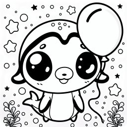Neugieriger Seestern - Tags: #Meerestiere #OzeanAbenteuer #KinderAusmalbilder #FantasieErleben #UnterwasserWelten
