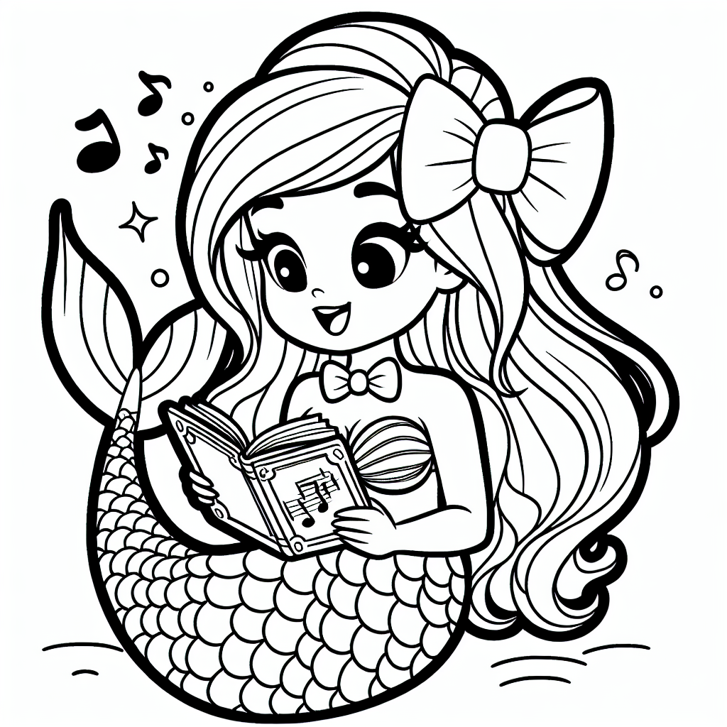 Musikalische Lesenixe - Tags: Meerjungfrau, Ozean, Fantasie, Muscheln, Flossen, Abenteuer.