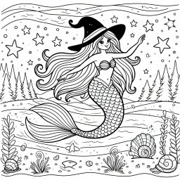 Meerjungfrauen Ausmalbilder