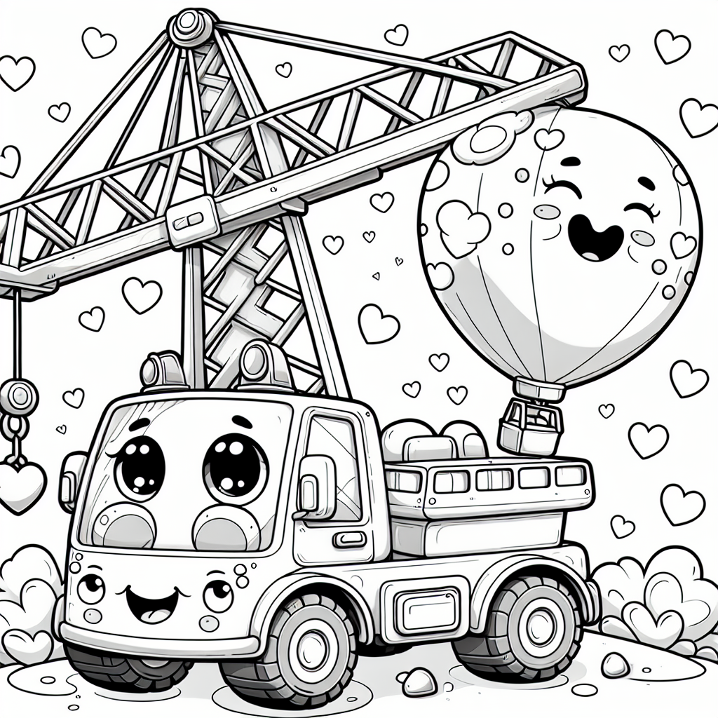 Herziger Krantrubel - #Mobilkran #Freundschaft #Abenteuer #Herzballon #BauernhofGeschichten