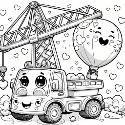 Herziger Krantrubel - #Mobilkran #Freundschaft #Abenteuer #Herzballon #BauernhofGeschichten