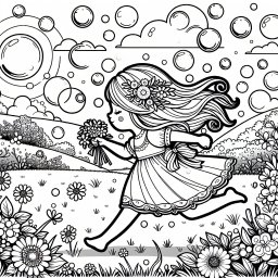 Muttertagsträume - Muttertag, Ausmalen, Blumenstrauß, Herz, Liebe