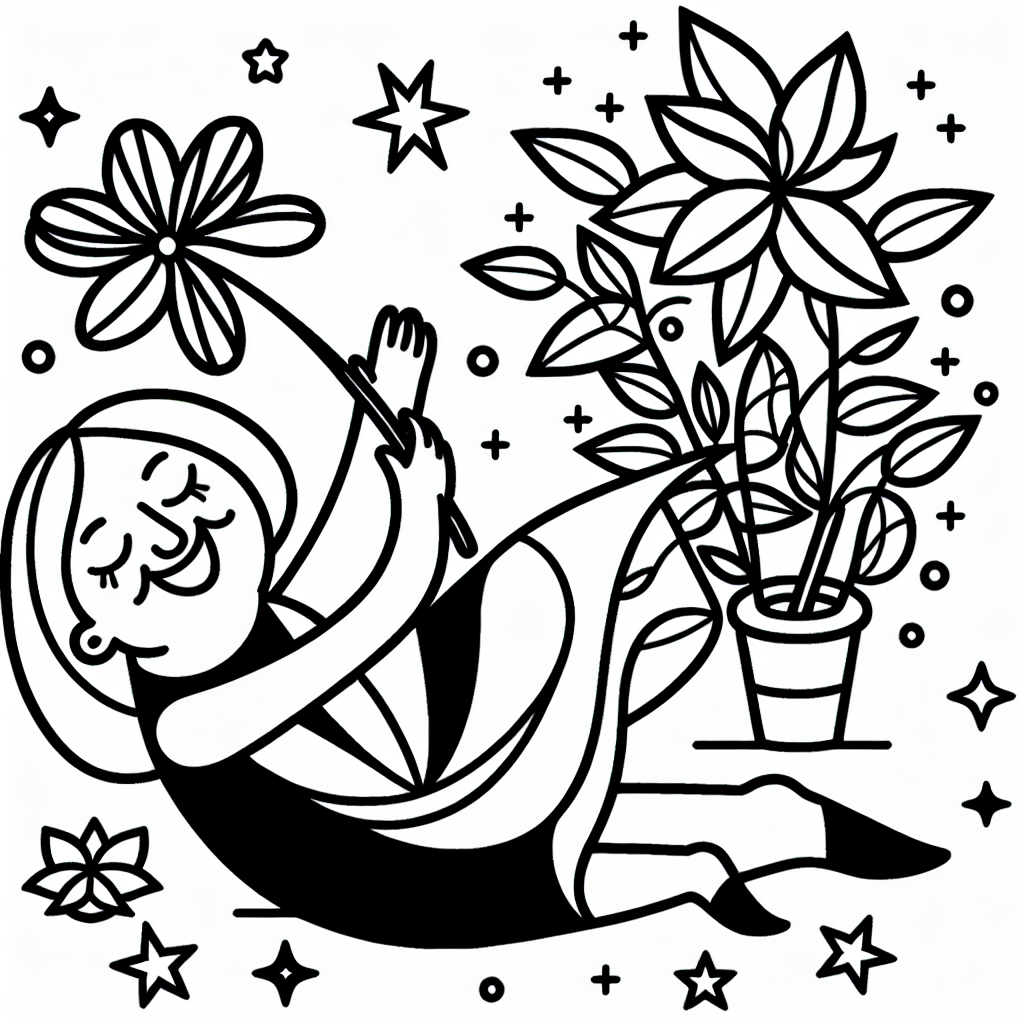 Willkommen bei einem ganz besonderen Ausmalbild, das perfekt für den Muttertag ist! Hier siehst du eine fröhliche Mutter, die über beide Ohren strahlt und eine wunderschöne Blume in der Hand hält. Um sie herum tanzen kleine Sterne, die ein wenig magischen Glanz in dein Kunstwerk bringen! 

Du kannst die Mutter mit den Farben deiner Wahl zum Leben erwecken. Vielleicht mag sie ein pastelliges Rosa für ihr Kleid oder ein sonniges Gelb für ihr Lächeln? Und die Blume in ihrer Hand - wie wäre es mit einem strahlenden Rot oder einem lebhaften Blau? Die klaren schwarzen Linien helfen dir dabei, die großen Formen mühelos auszumalen. 

Nebenbei kannst du dir beim Ausmalen überlegen, welche Überraschung du deiner Mama am Muttertag machen könntest. Vielleicht einen selbst gepflückten Blumenstrauß oder ein Frühstück im Bett? Zeige ihr, wie sehr du sie liebst! 

Vergiss nicht, auch die Sterne mit funkelnden Farben zu versehen, um deinem Bild einen strahlenden Touch zu verleihen. Lass deiner Kreativität freien Lauf und hab viel Spaß beim Kolorieren!