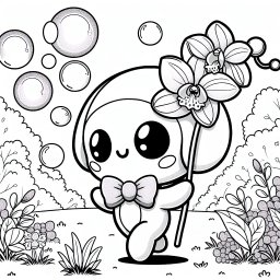 Orchideenwunder - Herbstmorgen, Ausmalspaß, bunte Blüten, kreative Kinder, fantasievoll