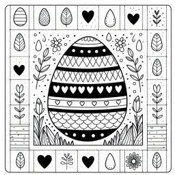 Fröhliches Ostern-Ei - Ostern auf dem Hügel, Herbstfarben genießen, Vorfreude auf Frühling