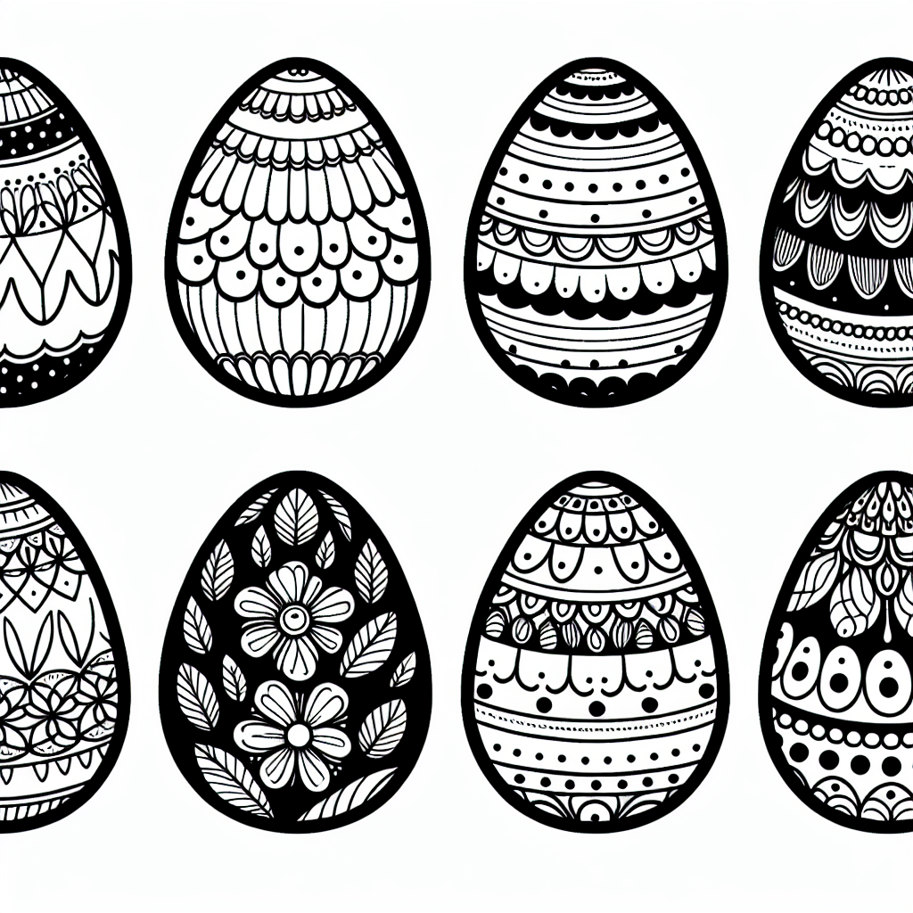 Ostern Ei-Oase - Ostern, Ausmalbild, Herbstpark, Ballon, Käfer