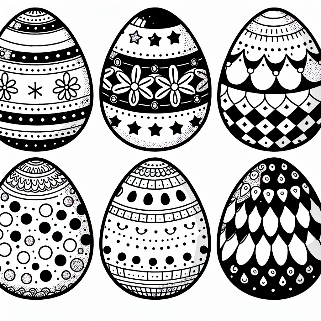 Osternmuster Freude - Ausmalbild Ideen, Osterfreude im Frühling, Kreativer Malspaß