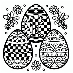 Ostern voller Muster - #Ostern #KreativitätFördern #Ausmalbild #Frühlingsträume