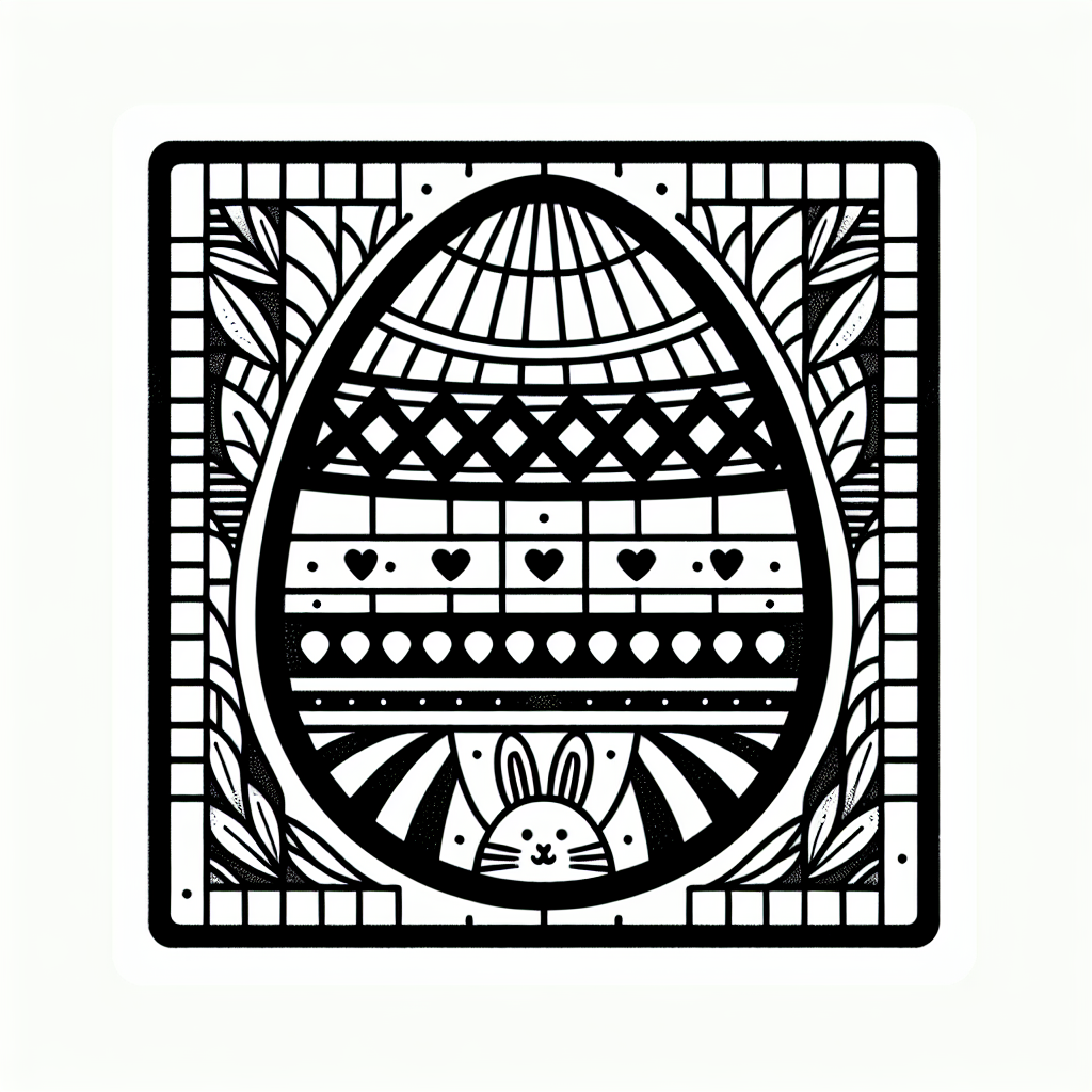 Bunter Ostern-Zauber - #Ostern #Ausmalbild #Kreativität #Frühlingserwachen