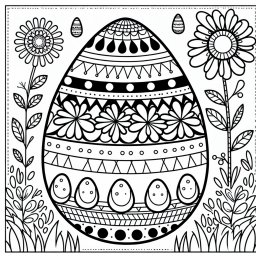 Klecksen mit Ostern - Ostern, Winterlandschaft, Abenddämmerung