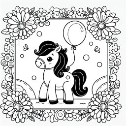 Ballonpony-Zauber – Tags: #Pferde #Ausmalen #Abenteuer #Weide #LustigeGeschichte
