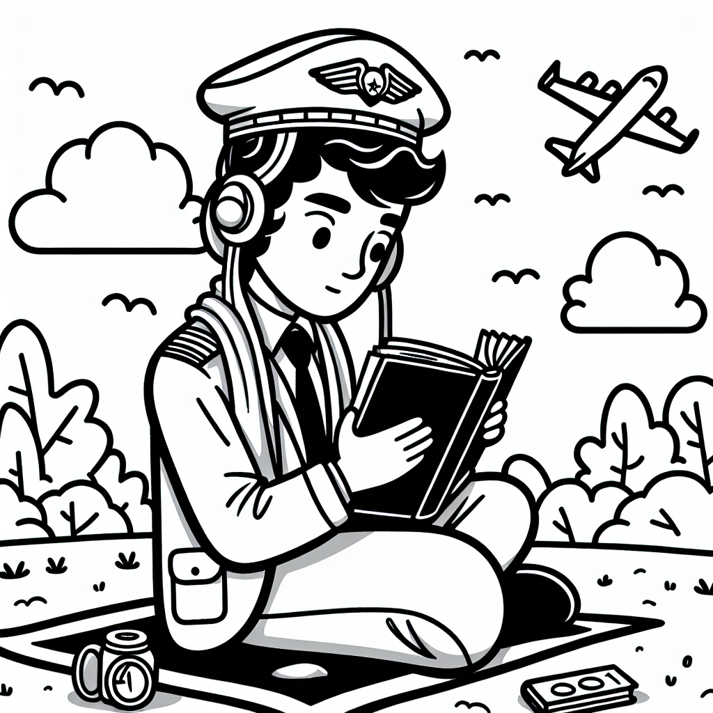 Mutiger Pilot - Mutiger Pilot im Park, Lesen im Sommer