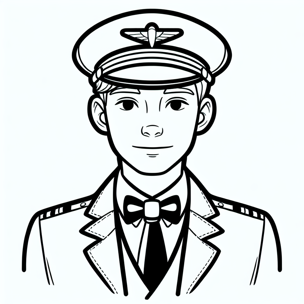 Stell dir vor, du bist ein mutiger Kapitän, der hoch über den Wolken fliegt! In unserer tollen Ausmalvorlage kannst du genau das erleben. Der Pilot, den du ausmalen kannst, trägt eine schicke Fliege und seine Kopfhörer, die ihm helfen, während des Fluges Kontakt mit der Bodencrew zu halten. Er sitzt ruhig und konzentriert im Cockpit seines Flugzeugs, bereit für das nächste spannende Abenteuer.

Hast du gewusst, dass Piloten oft auf einer langen Startbahn beschleunigen müssen, um in den Himmel zu steigen? Du kannst das Flugzeug in allen Formen und Farben gestalten, die dir gefallen. Vielleicht willst du den Himmel in einem leuchtenden Blau oder sogar in deinen Lieblingsfarben gestalten!

Und hier ist das kleine Geheimnis: Wenn du genau hinschaust, siehst du, dass die Fliege des Piloten Magie enthält! Jedes Mal, wenn der Pilot im Flugzeug fliegt, bringt sie ihm Glück und sorgt dafür, dass jedes Flugabenteuer reibungslos verläuft. Jetzt liegt es an dir, das Bild zum Leben zu erwecken. Welche Farben wirst du wählen, um diese spannende Reise zu beginnen?